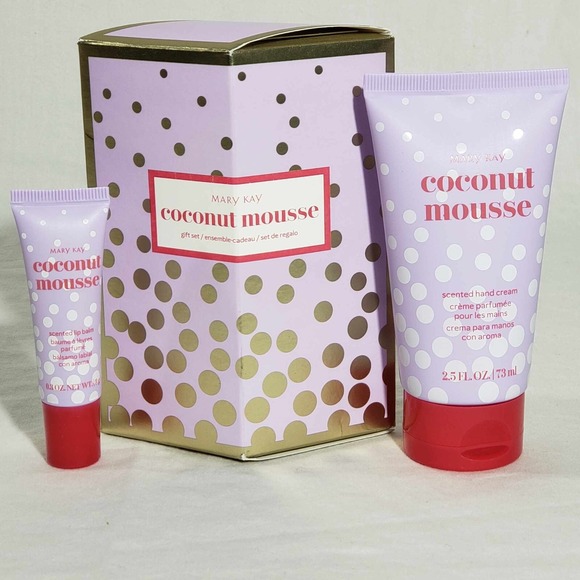 Mary Kay Other - MARY KAY Coconut Mousse Gift Set with Hand Cream & Lip Balm Limited Edition NEW
